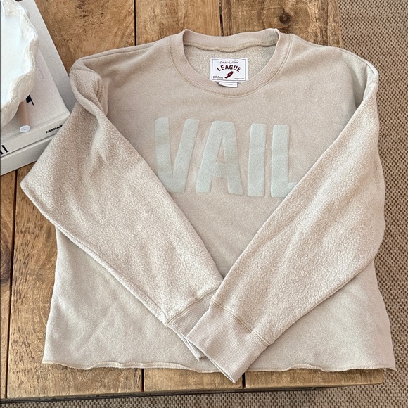 League Sweaters - VAIL League Cream Vail Crewneck
